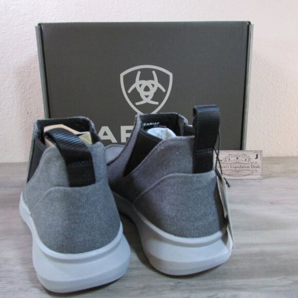 Ariat Men's Slip On Hilo Midway Shoe Charcoal Grey 10042397 - Picture 3 of 4